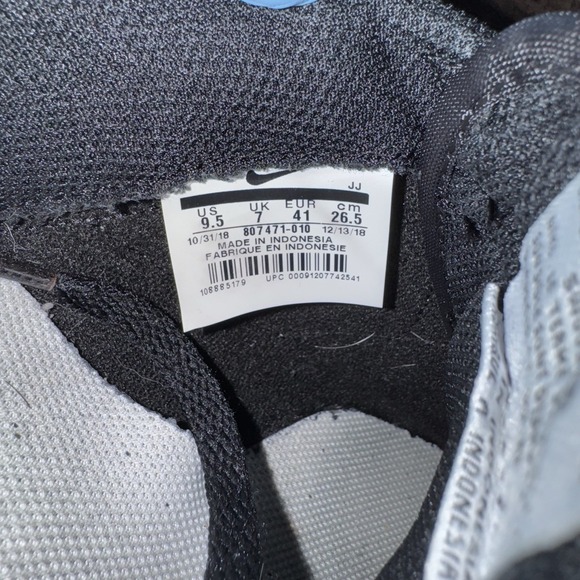 Nike Cortez Black White Leather Classic Sneakers Men's Size 9.5 - Picture 7 of 8